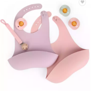 Baby Bibs Siliconen slabbetje verstelbare waterdichte tafel van het table toediegang slabbetjes