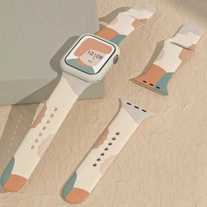 Zachte siliconen waterdichte band polsbandjes vervangende band voor iWatch